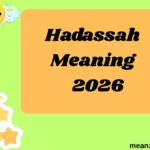 Hadassah Meaning