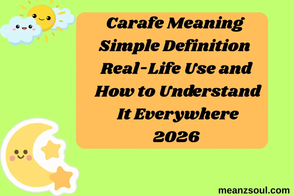 Carafe Meaning Simple Definition Real-Life Use and How to Understand It Everywhere