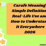Carafe Meaning Simple Definition Real-Life Use and How to Understand It Everywhere