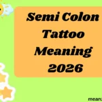 Semi Colon Tattoo Meaning