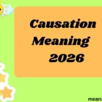 Causation Meaning