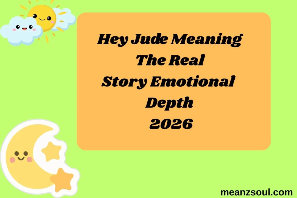 Hey Jude Meaning The Real Story Emotional Depth