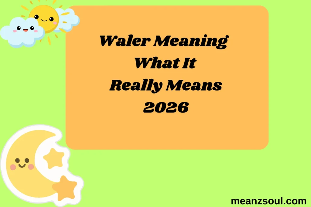 Waler Meaning What It Really Means