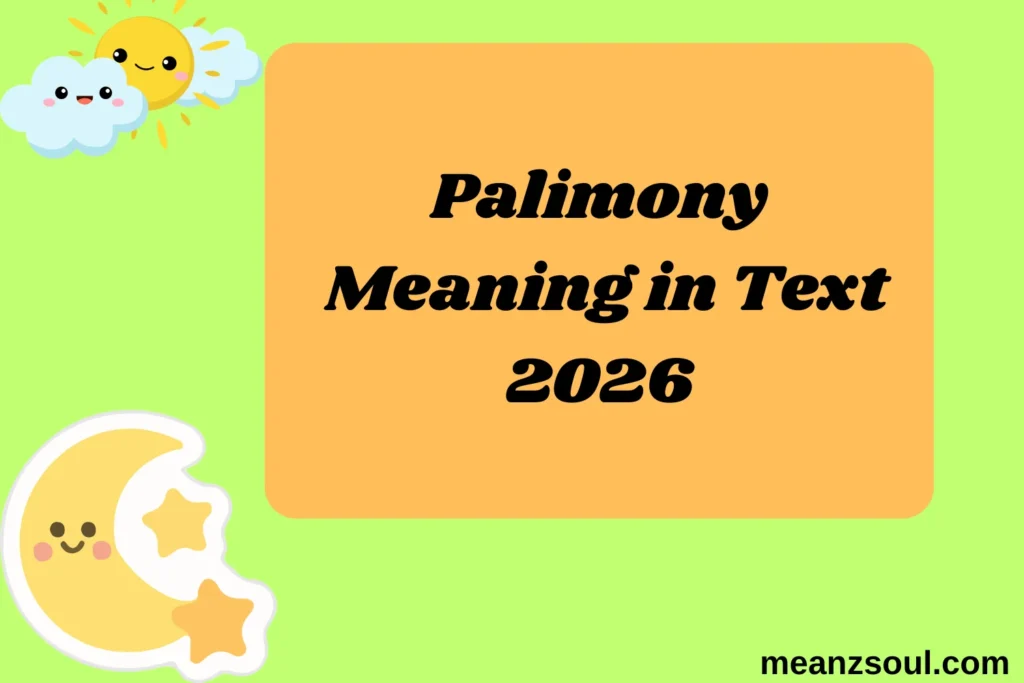 Palimony Meaning in Text