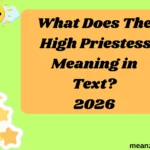 What Does The High Priestess Meaning in Text?