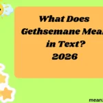 What Does Gethsemane Mean in Text?