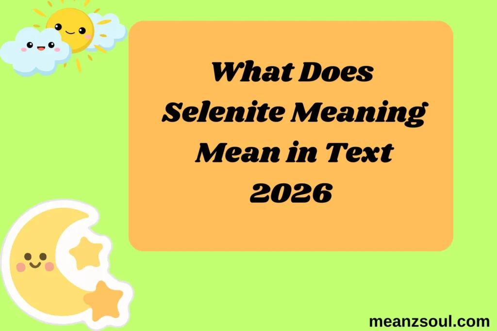 What Does Selenite Meaning Mean in Text