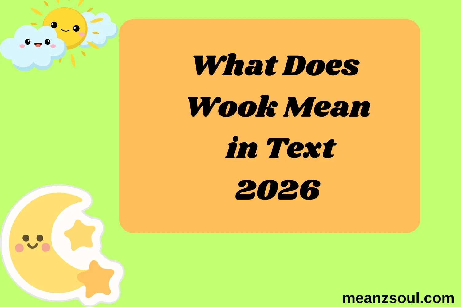 What Does Wook Mean in Text