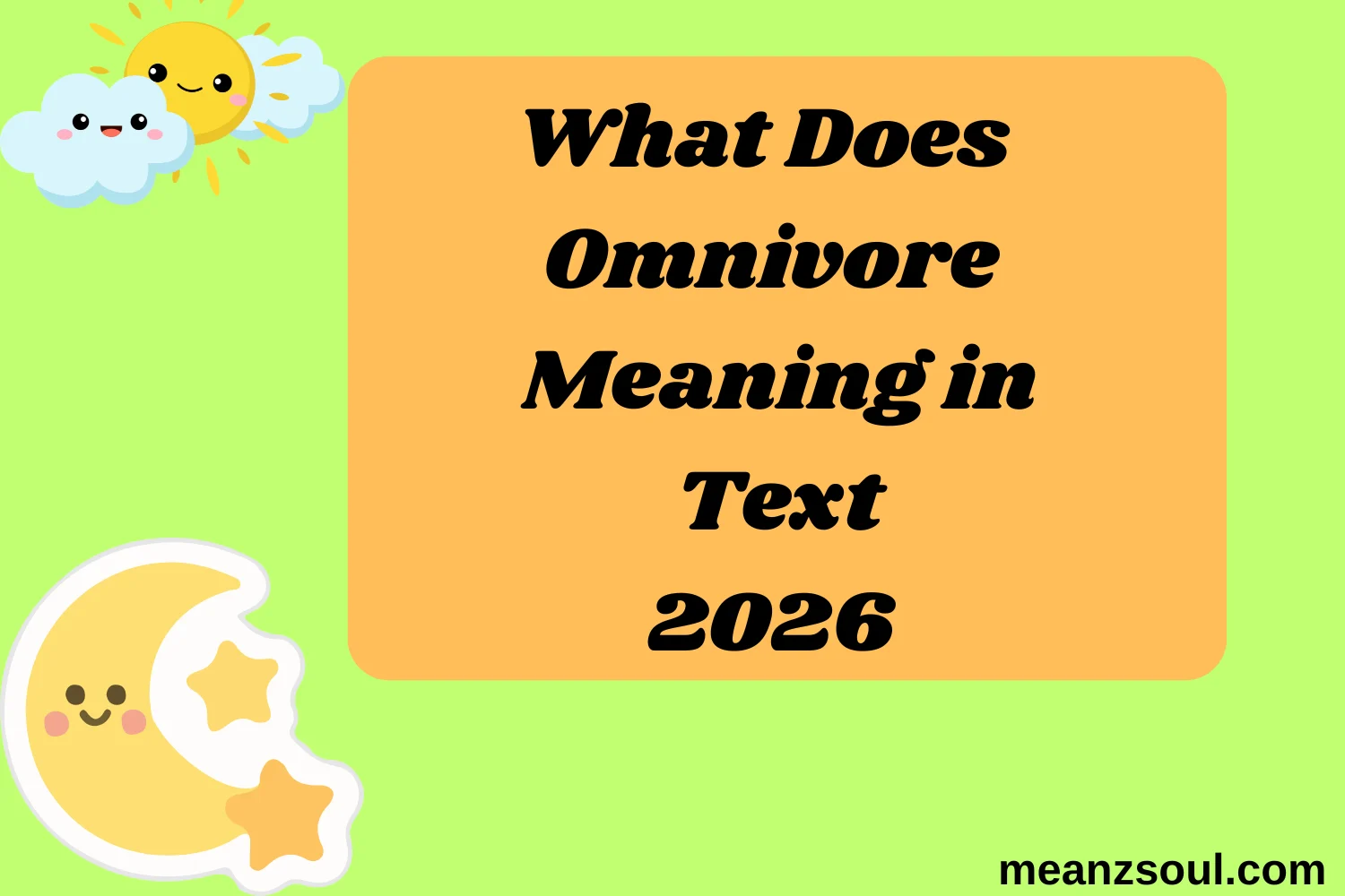 What Does Omnivore Meaning in Text