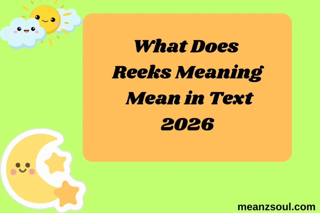 What Does Reeks Meaning Mean in Text