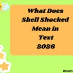 What Does Shell Shocked Mean in Text