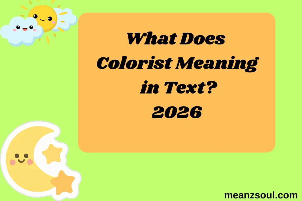 What Does Colorist Meaning in Text?