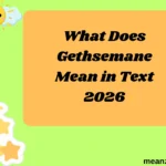 What Does Gethsemane Mean in Text