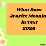 What Does Avarice Meaning in Text