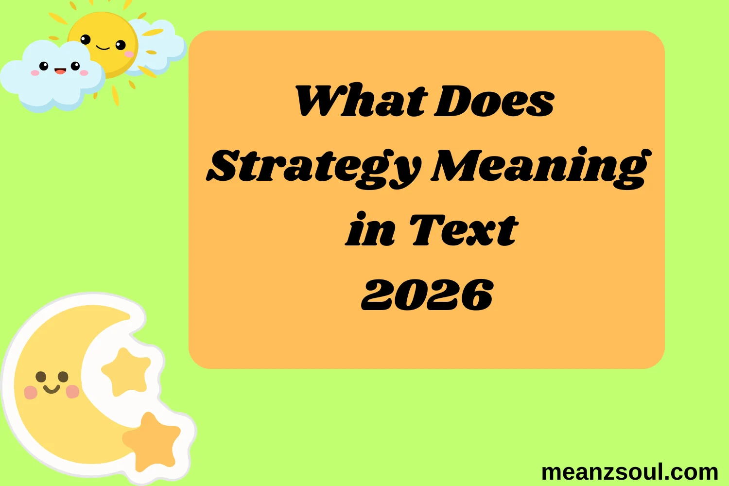 What Does Strategy Meaning in Text