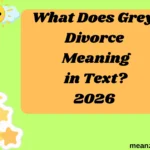 What Does Grey Divorce Meaning in Text?