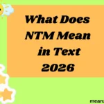 What Does NTM Mean in Text