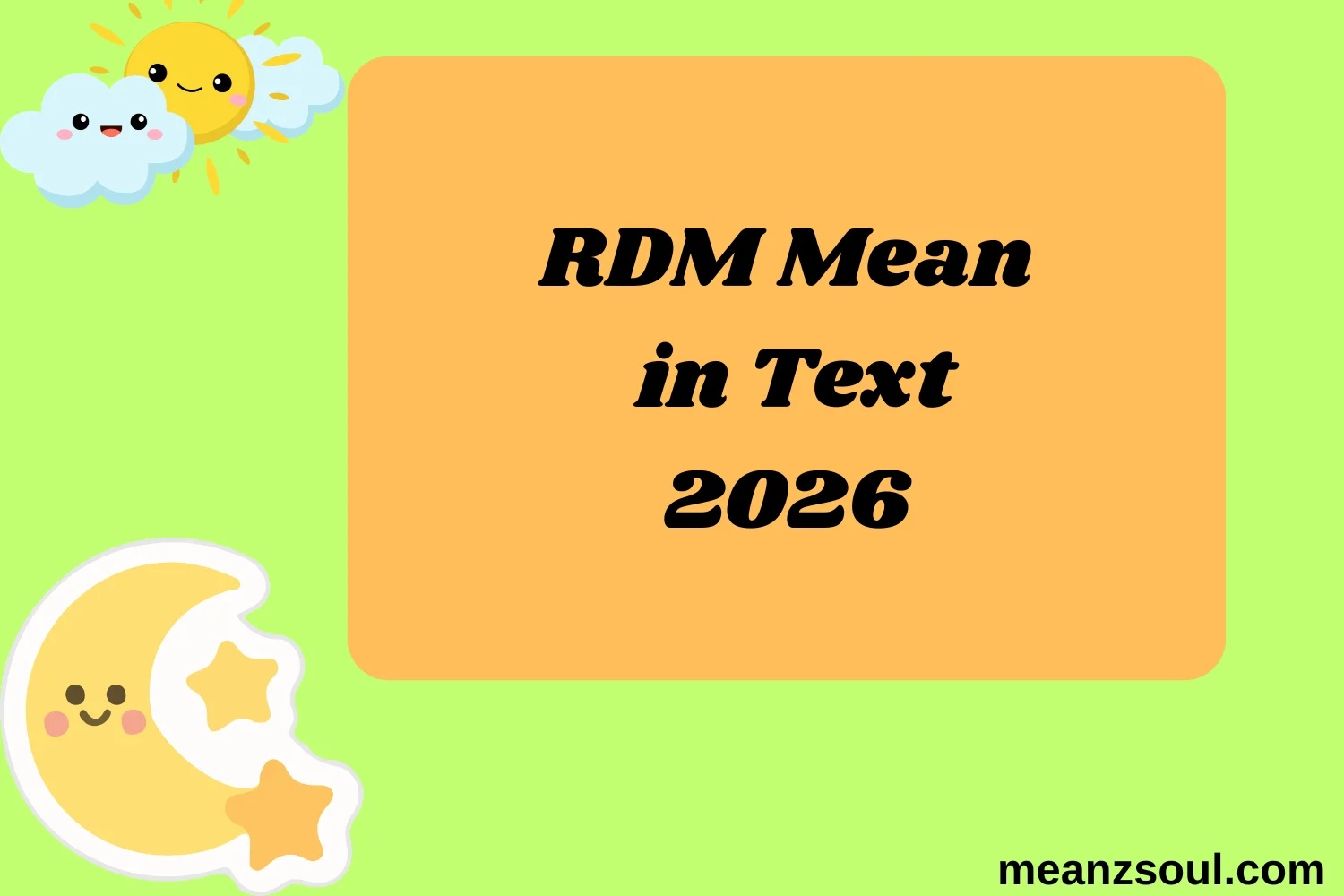 RDM Mean in Text