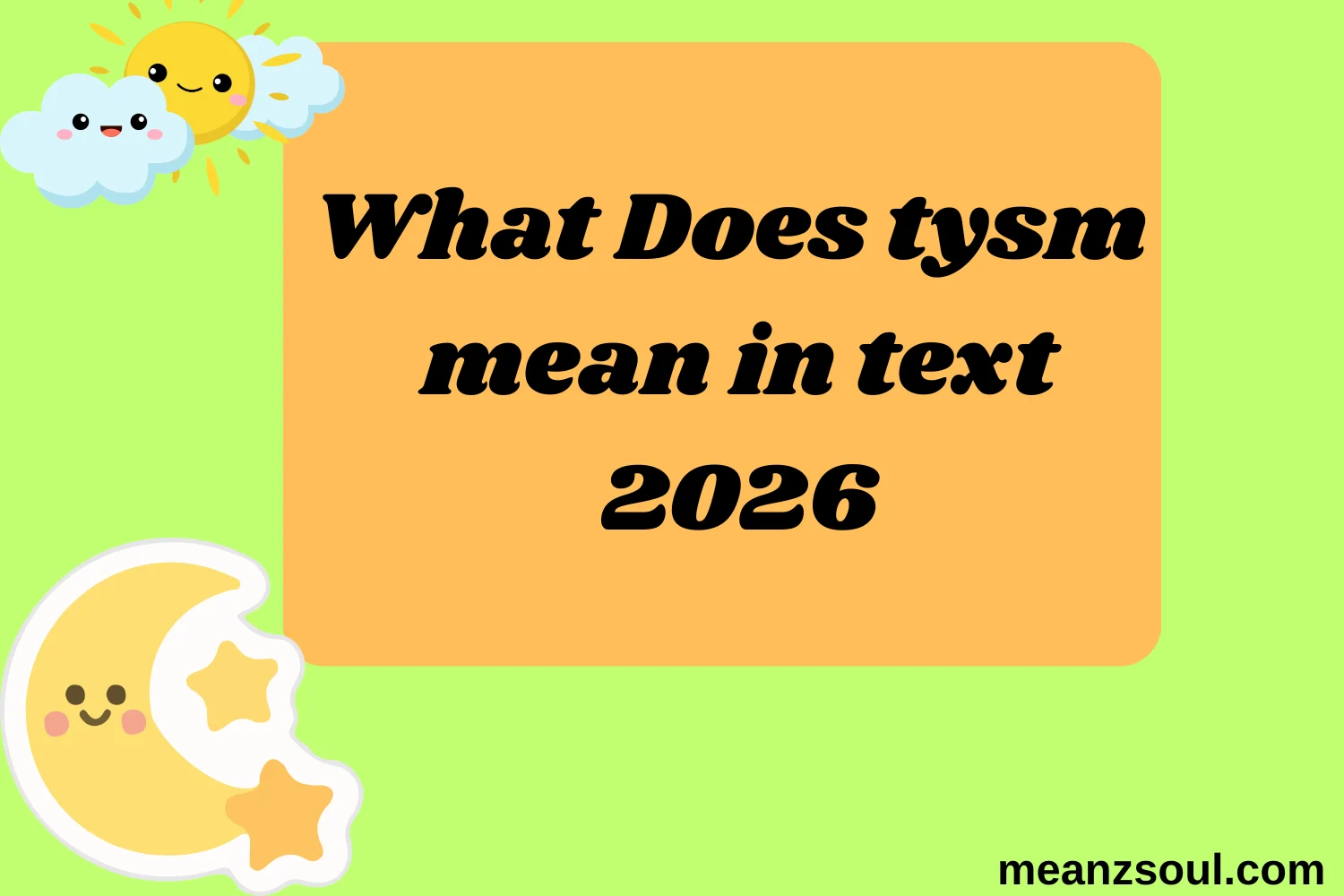 What Does tysm mean in text