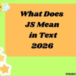 What Does JS Mean in Text