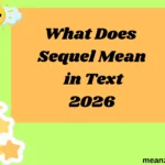 What Does Sequel Mean in Text