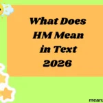 What Does HM Mean in Text