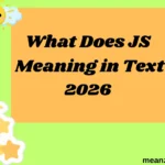 What Does JS Meaning in Text