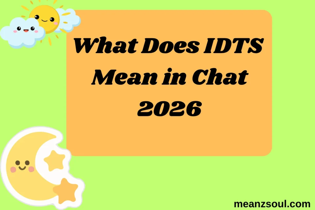 What Does IDTS Mean in Chat