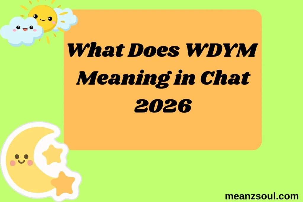 What Does WDYM Meaning in Chat