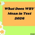 What Does WBY Mean in Text
