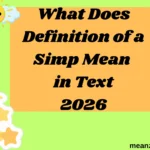 What Does Definition of a Simp Mean in Text