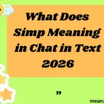 What Does Simp Meaning in Chat in Text