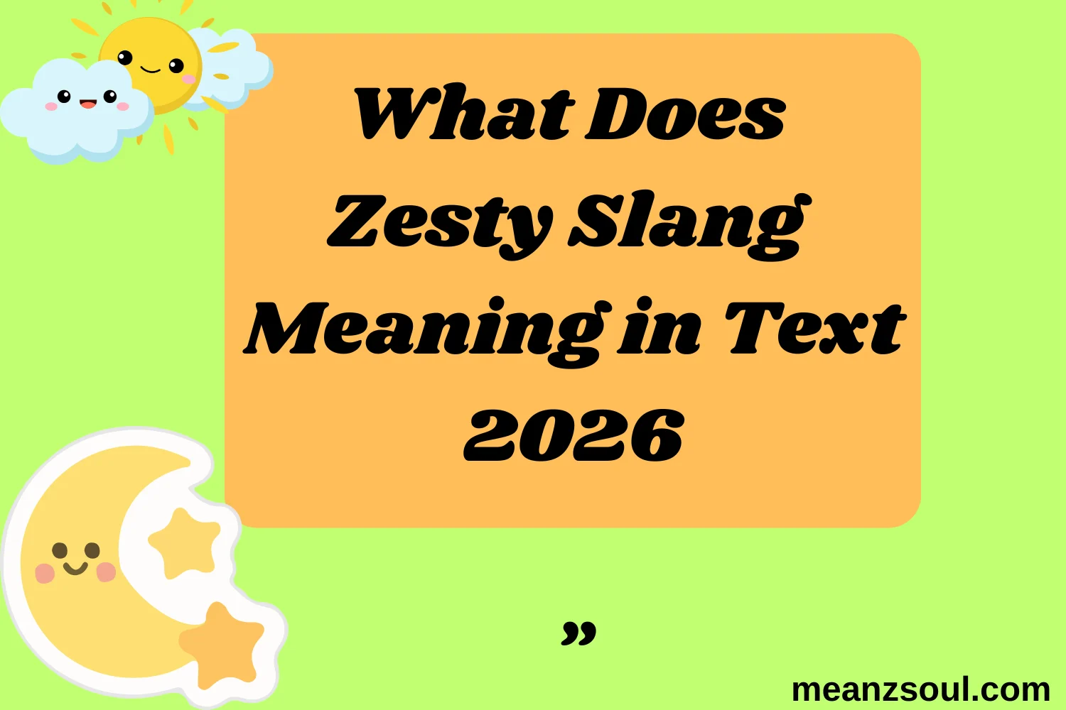 What Does Zesty Slang Meaning in Text