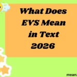What Does EVS Mean in Text