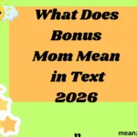What Does Bonus Mom Mean in Text