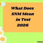 What Does SNM Mean in Text