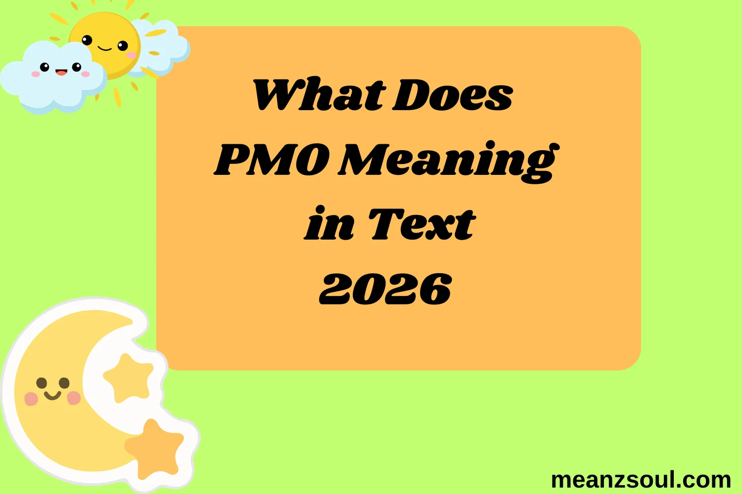 What Does PMO Meaning in Text