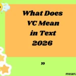 What Does VC Mean in Text