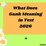 What Does Gank Meaning in Text