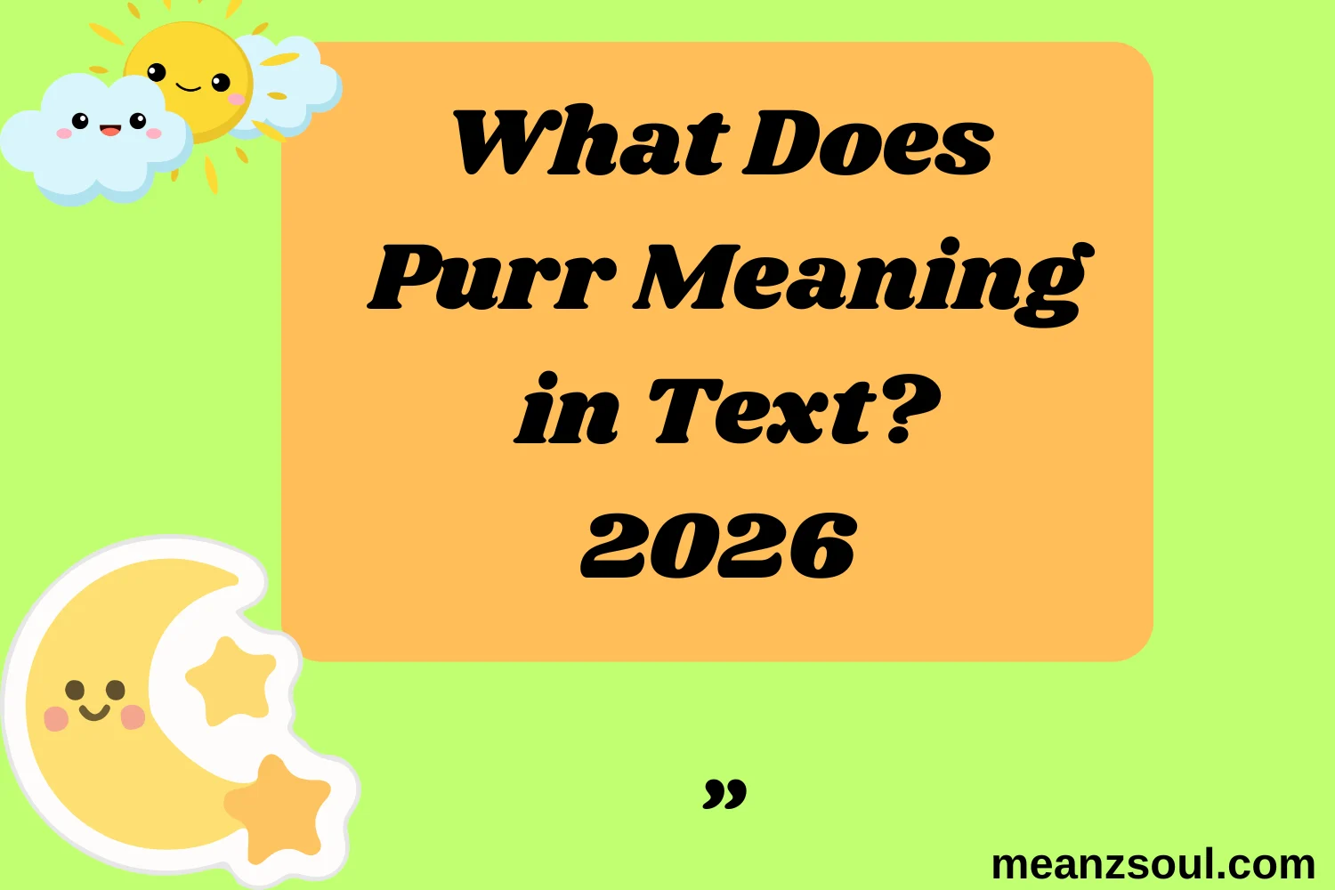 What Does Purr Meaning in Text?