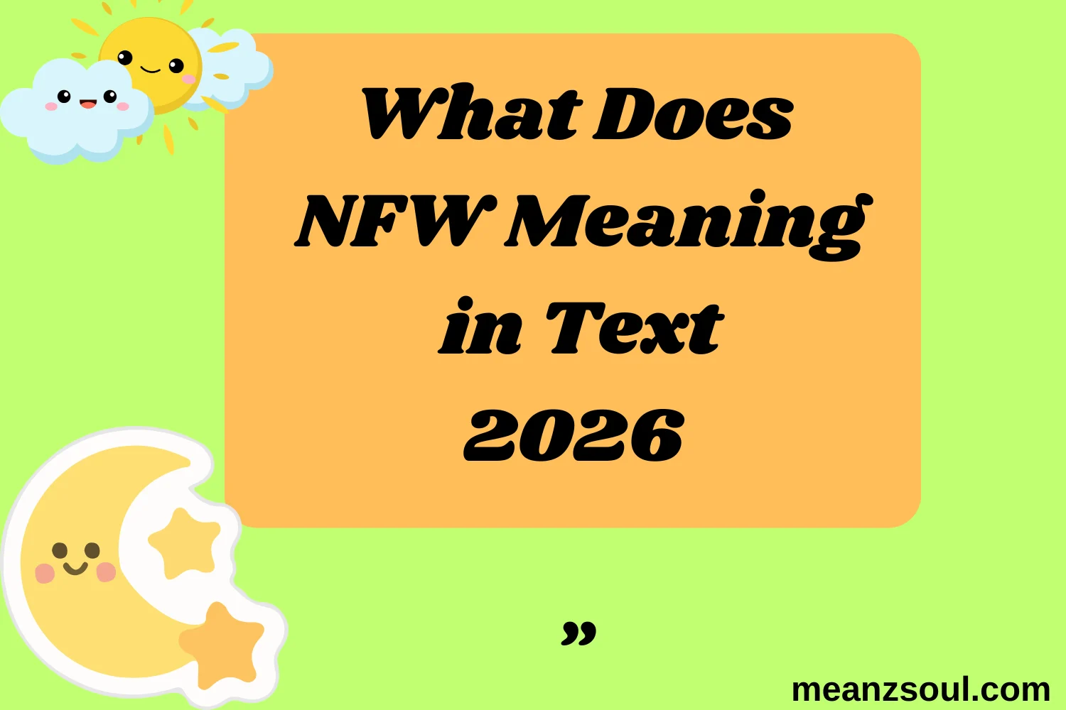 What Does NFW Meaning in Text
