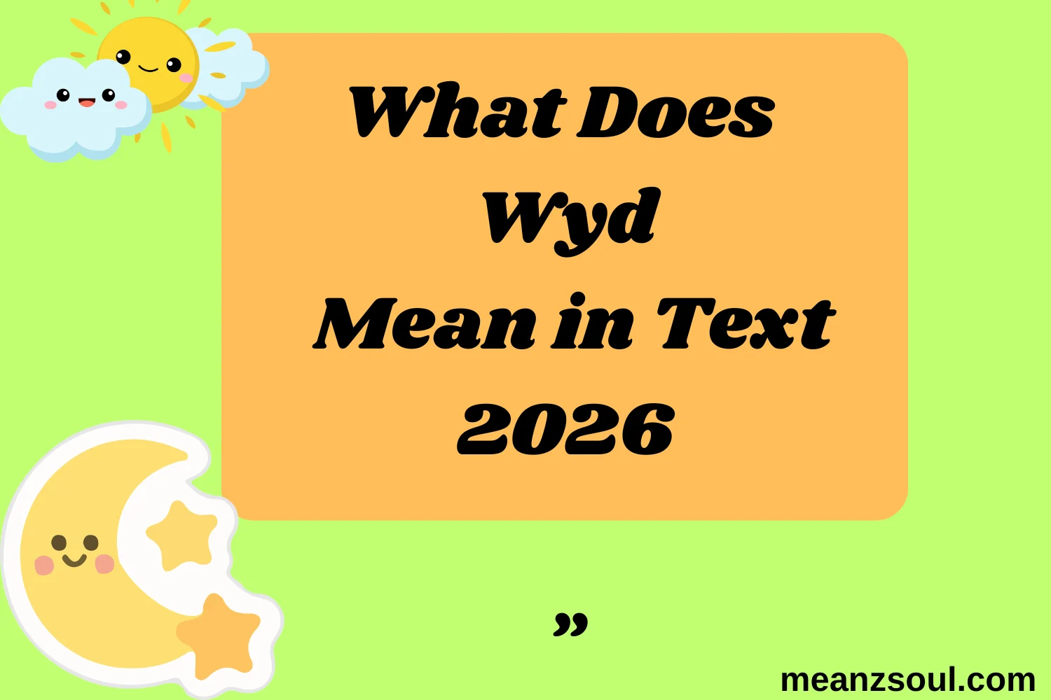 What Does Wyd Mean in Text