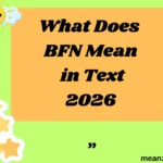 What Does BFN Mean in Text