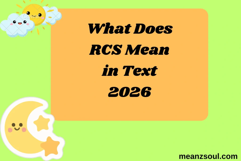 What Does RCS Mean in Text
