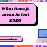 What Does js mean in text