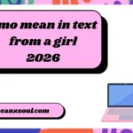 pmo mean in text from a girl