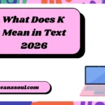 What Does K Mean in Text